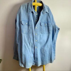 XL REG MENS OMT 16 L.L. BEAN Button Shirt